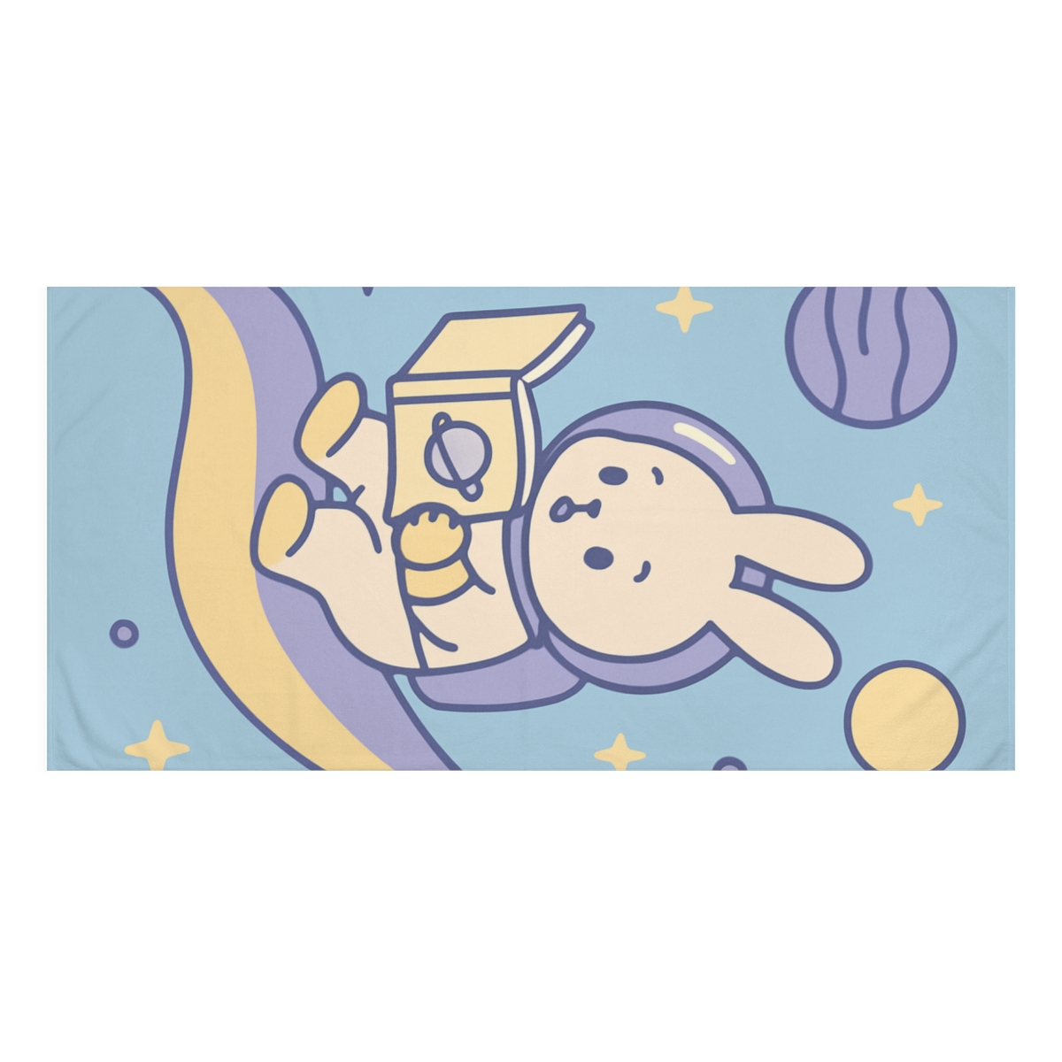 Comet Library Adventure designer printed towels