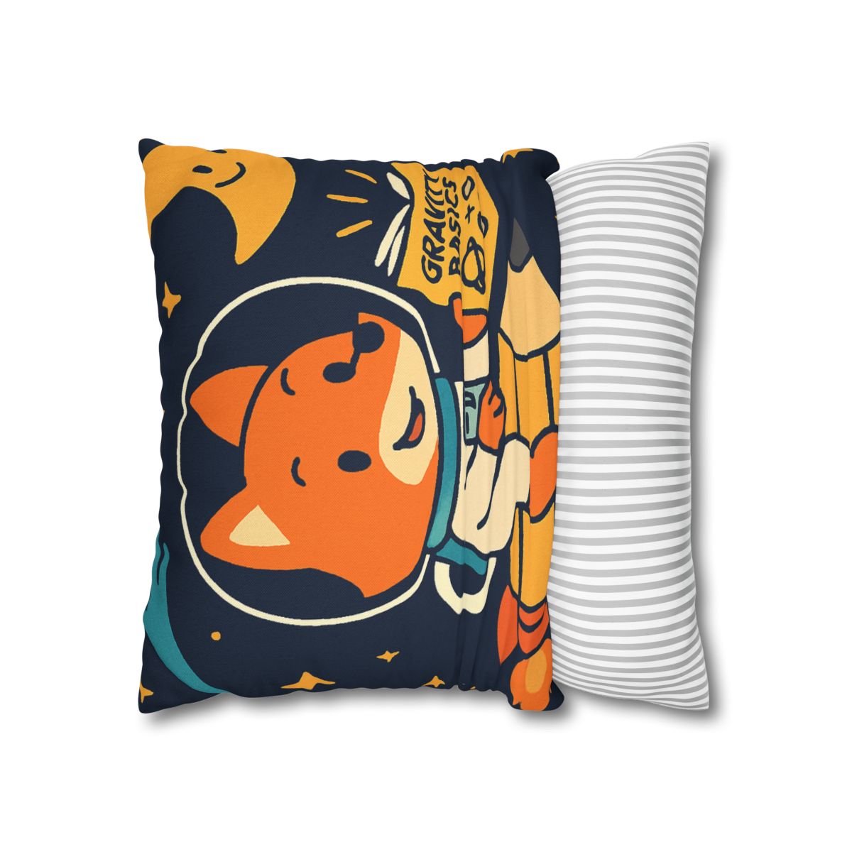 Comet Library Delivery Fox designer print pillow cases