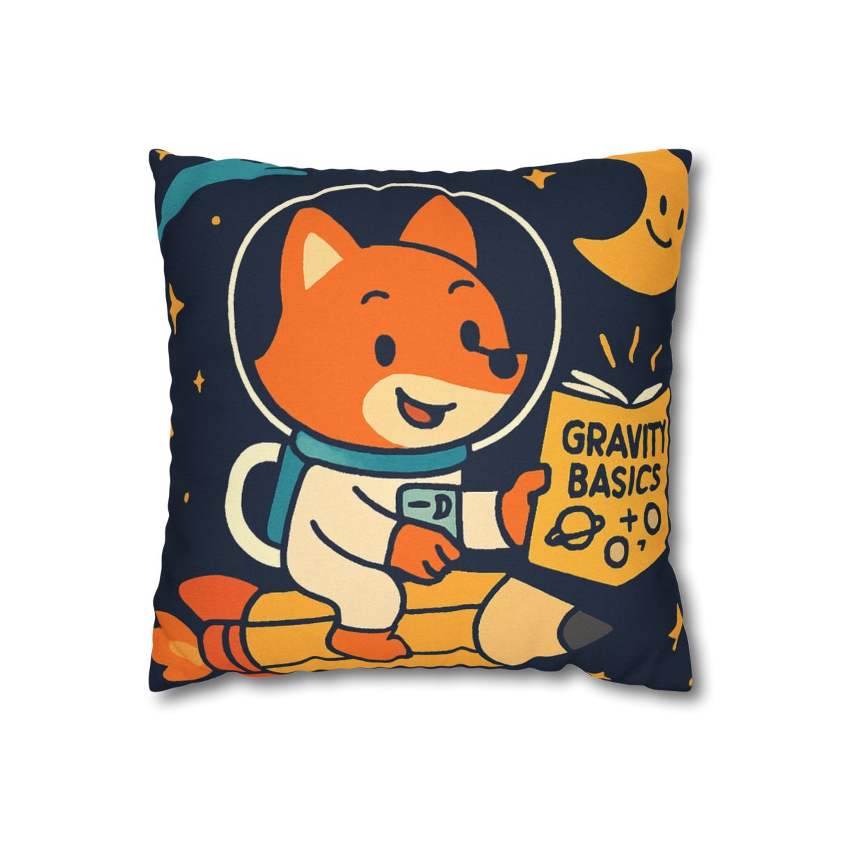 Comet Library Delivery Fox designer print pillow cases