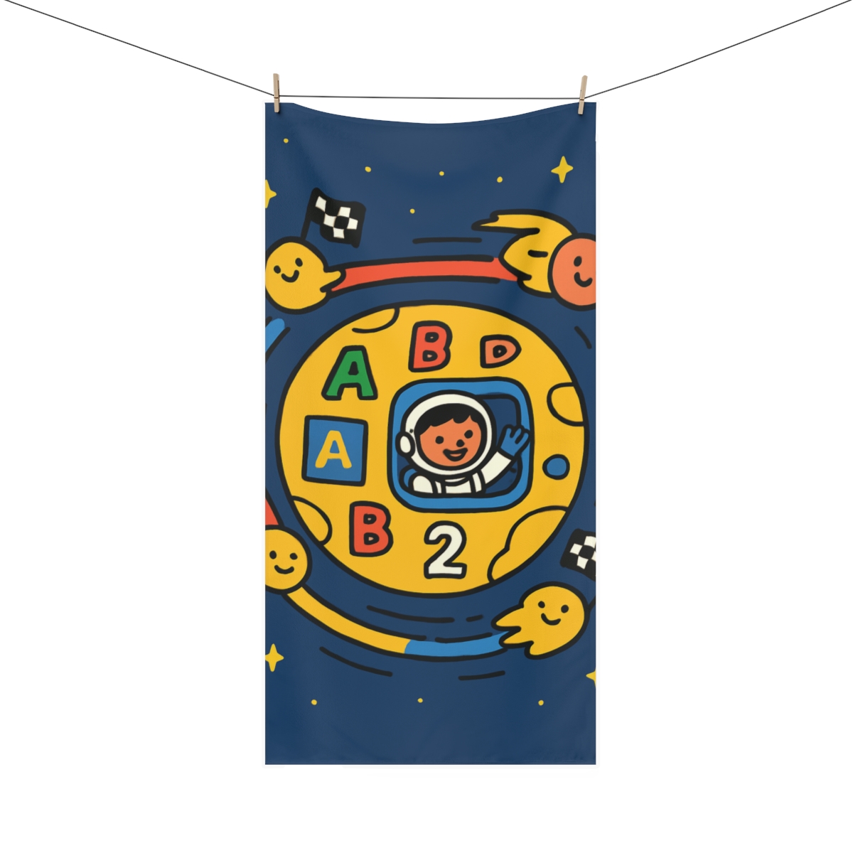 Comet Race Around The Classroom Planet comfortable face towels
