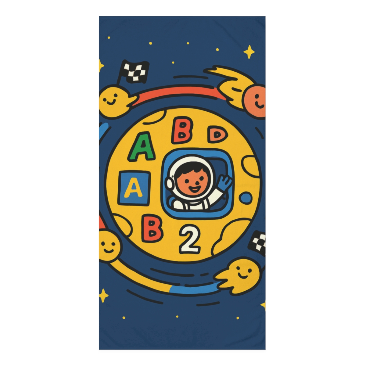 Comet Race Around The Classroom Planet comfortable face towels