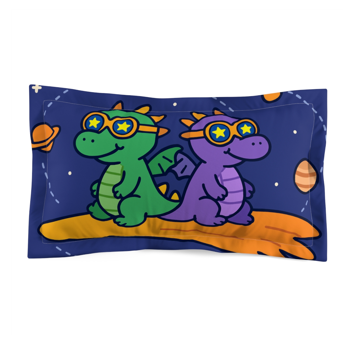 Comet Riding Dragon Twins stylish throw pillows