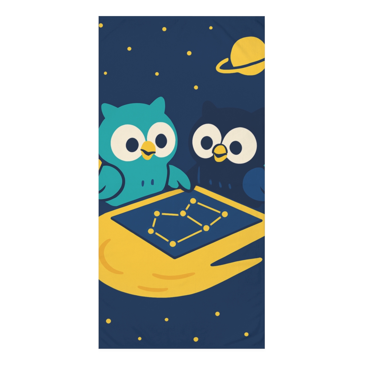 Comet Tail Classroom Owls stylish beach towels