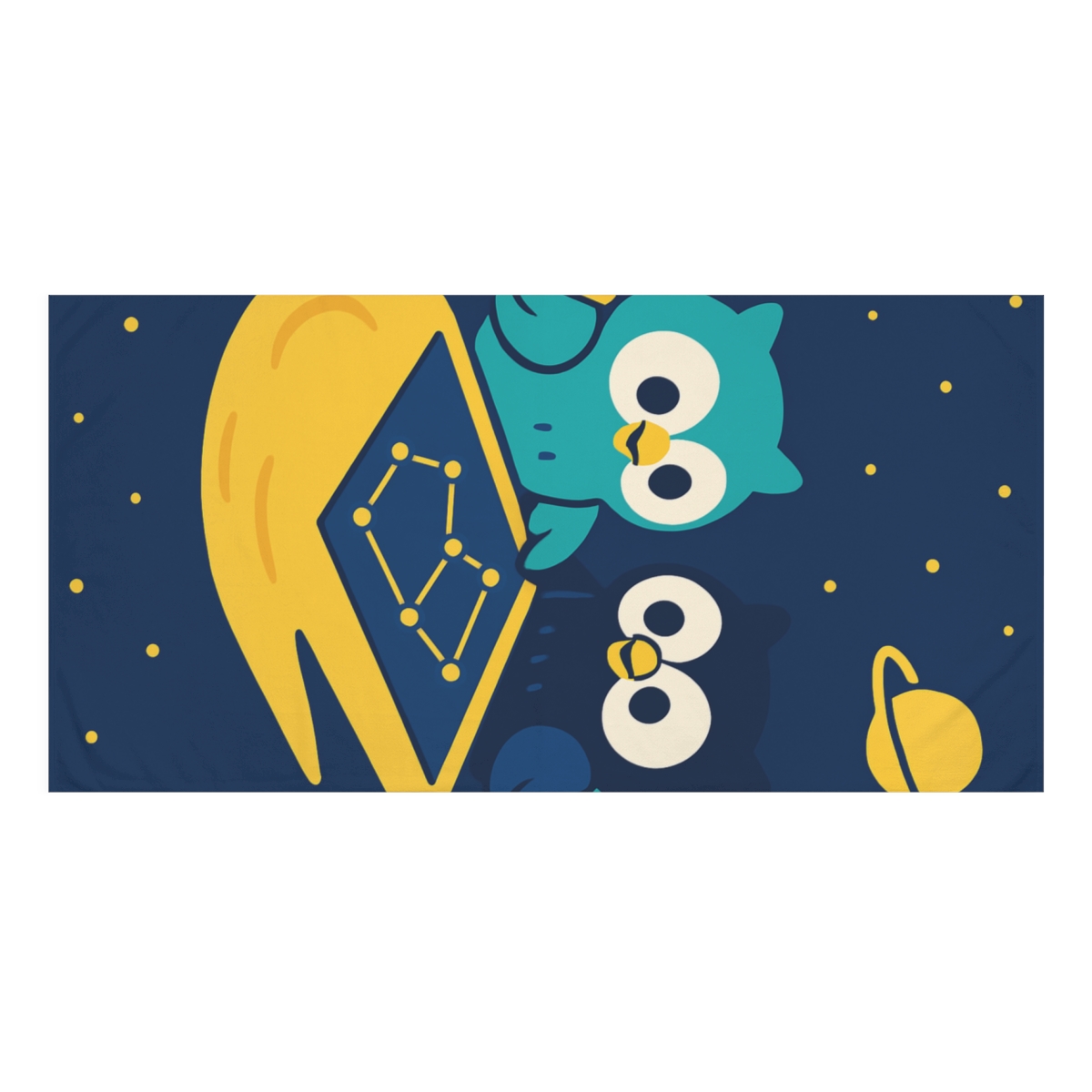 Comet Tail Classroom Owls stylish beach towels