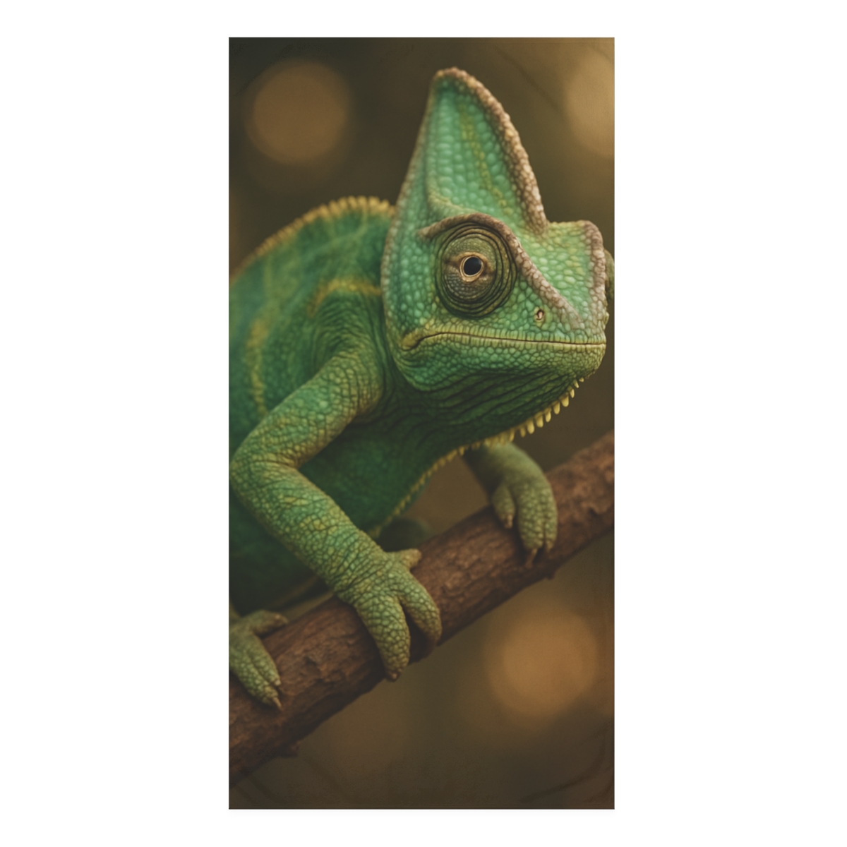 Comet Tail Veiled Chameleon designer printed towels