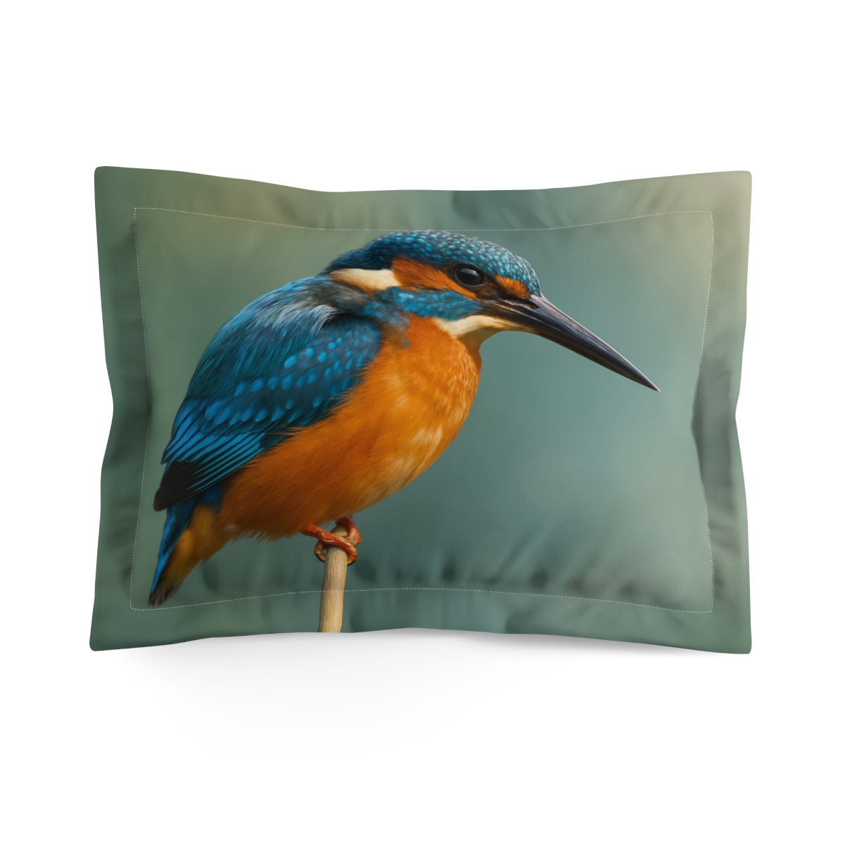 Common Kingfisher Sapphire Strike trendy accent pillows