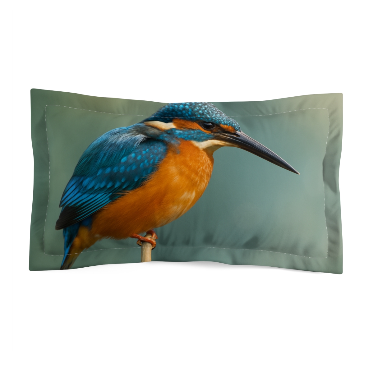 Common Kingfisher Sapphire Strike trendy accent pillows