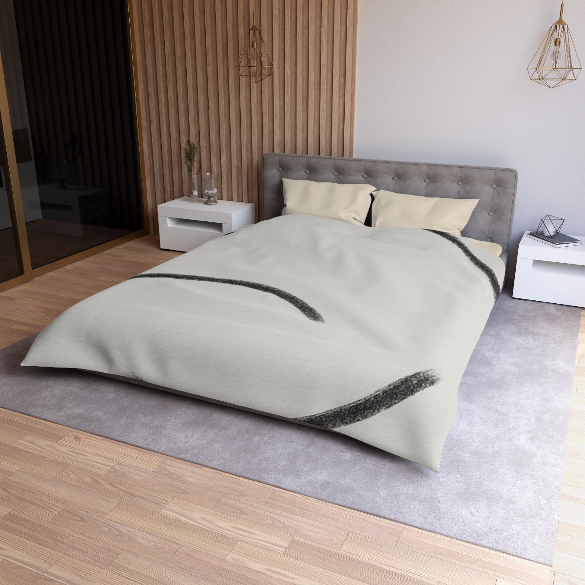 Concentric Arc Interval trendy bedroom duvets