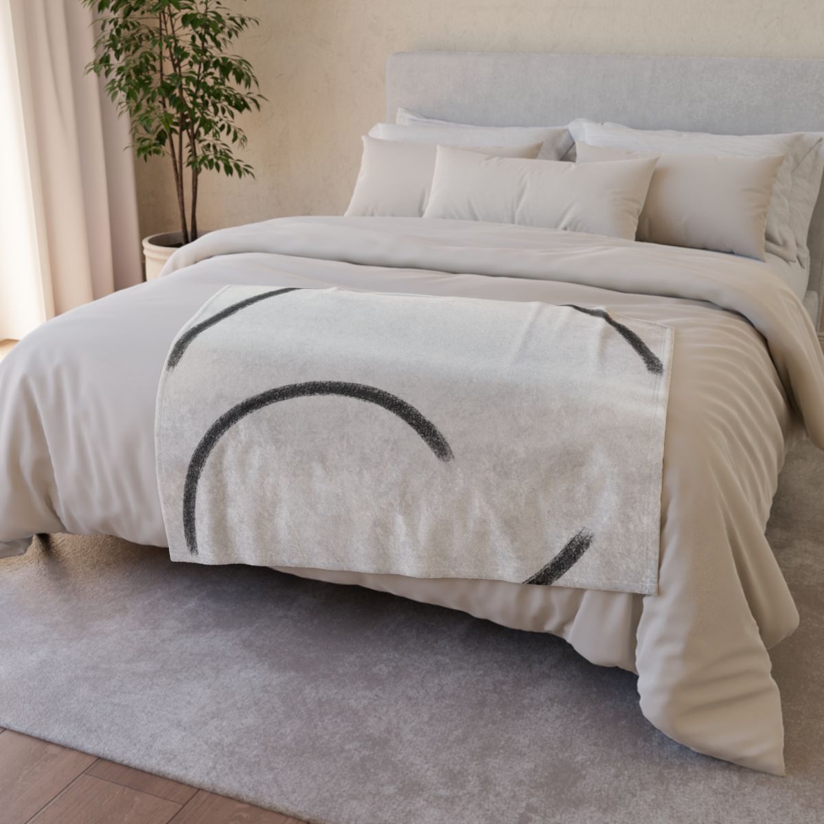 Concentric Arc Interval stylish throw blankets