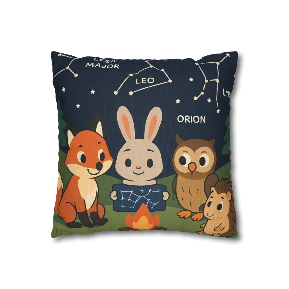 Constellation Campfire Critters comfortable bedding pillow covers