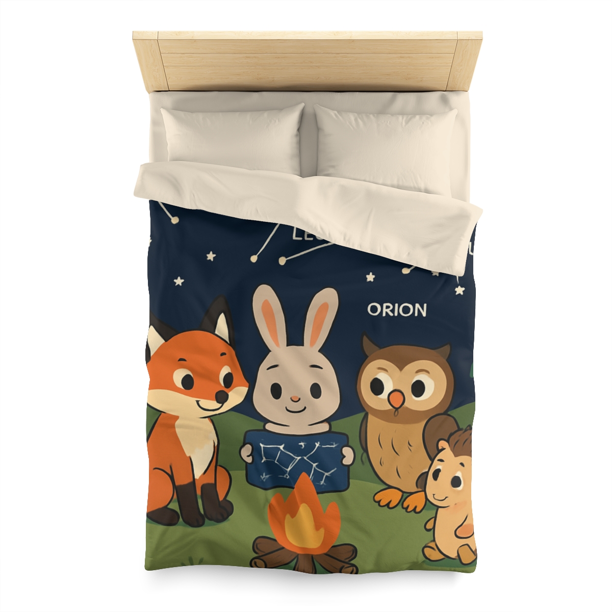 Constellation Campfire Critters custom duvets