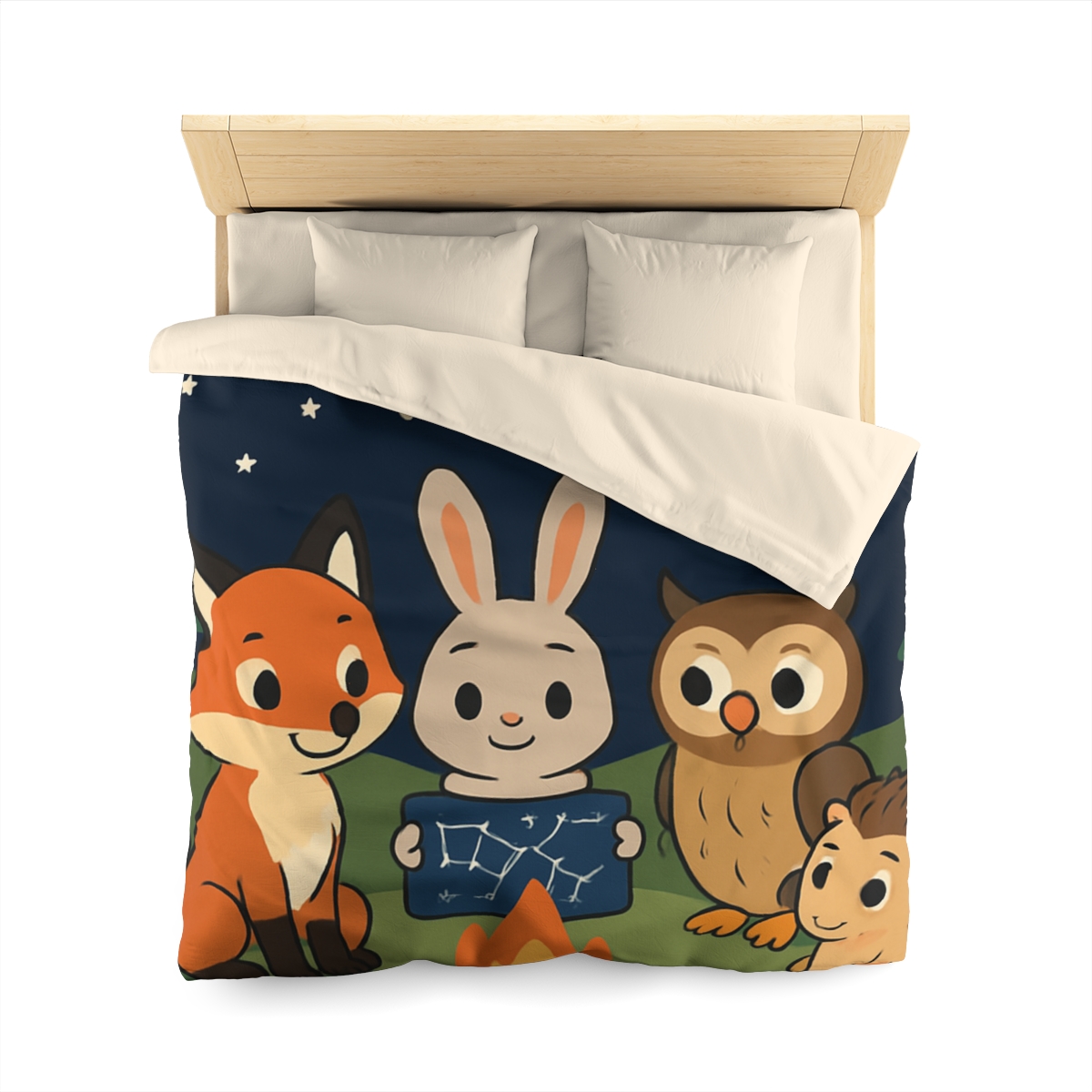 Constellation Campfire Critters custom duvets