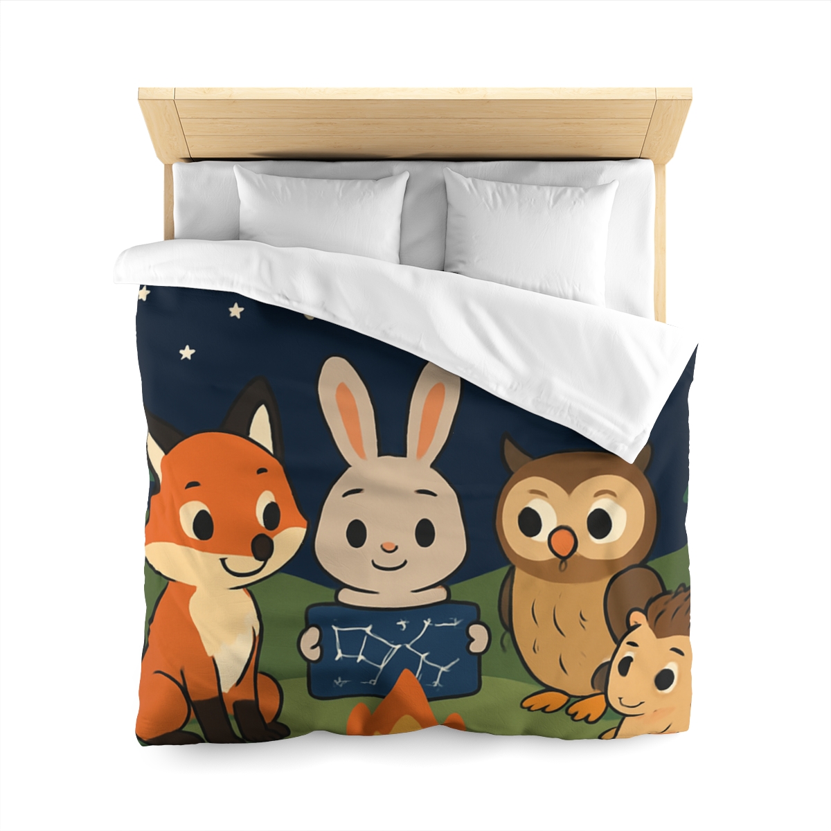 Constellation Campfire Critters custom duvets