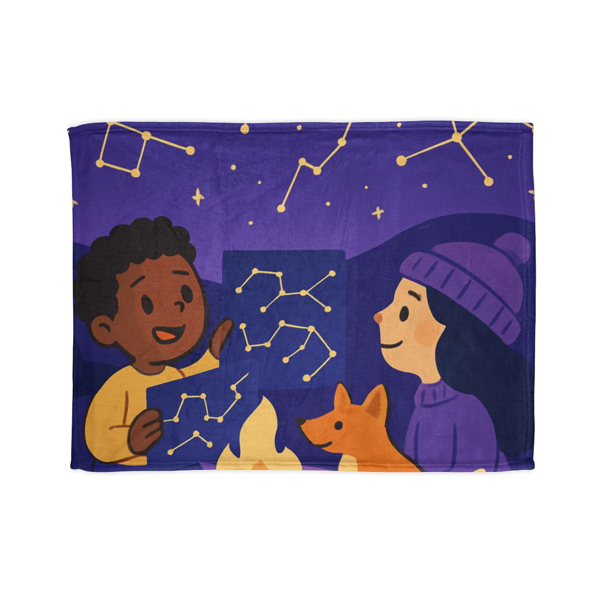 Constellation Camping stylish throw blankets