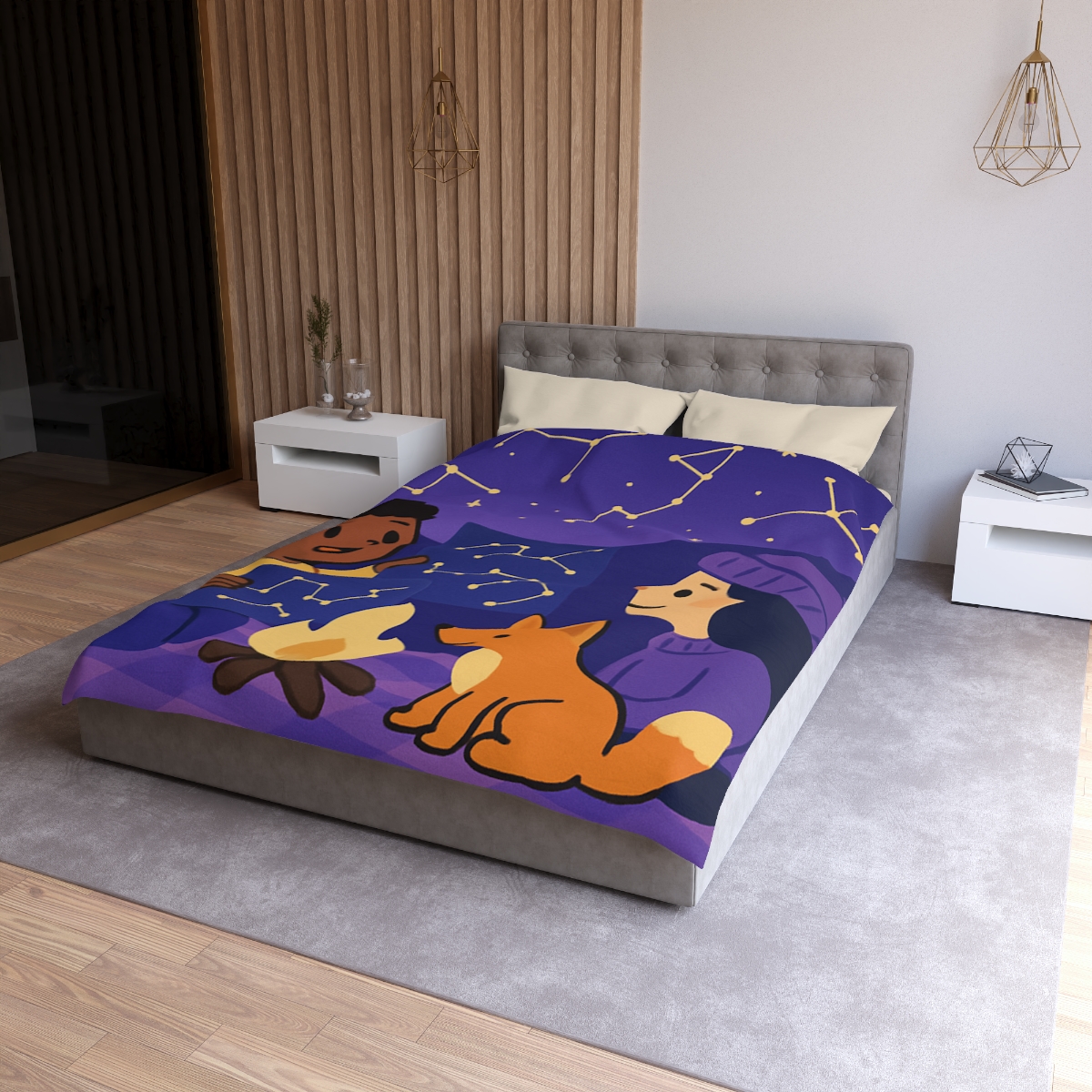 Constellation Camping soft comforter duvets