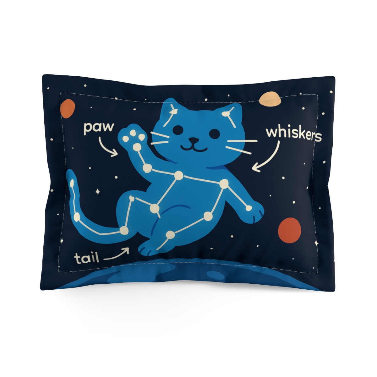 Constellation Cat Star Map stylish throw pillows