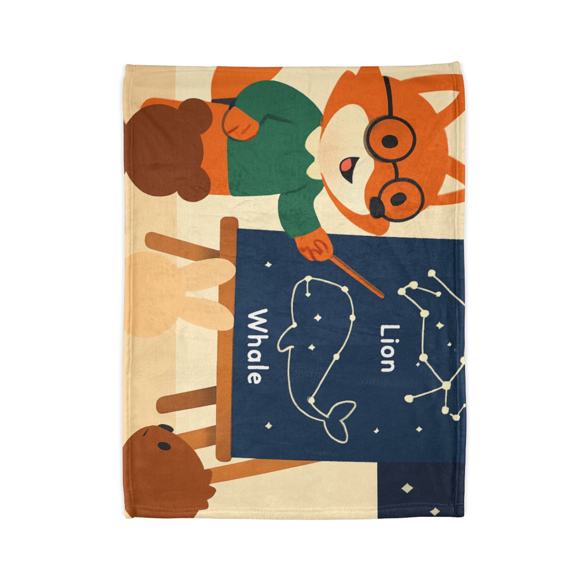 Constellation Classroom Fox soft fleece blankets