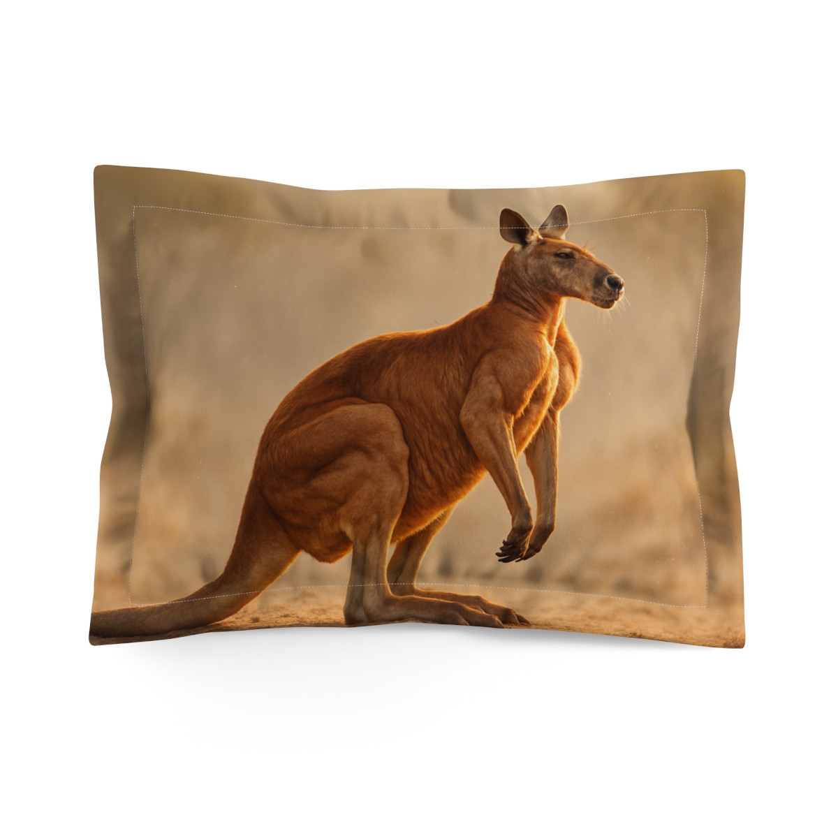 Copper Dawn Red Kangaroo personalized decorative pillows