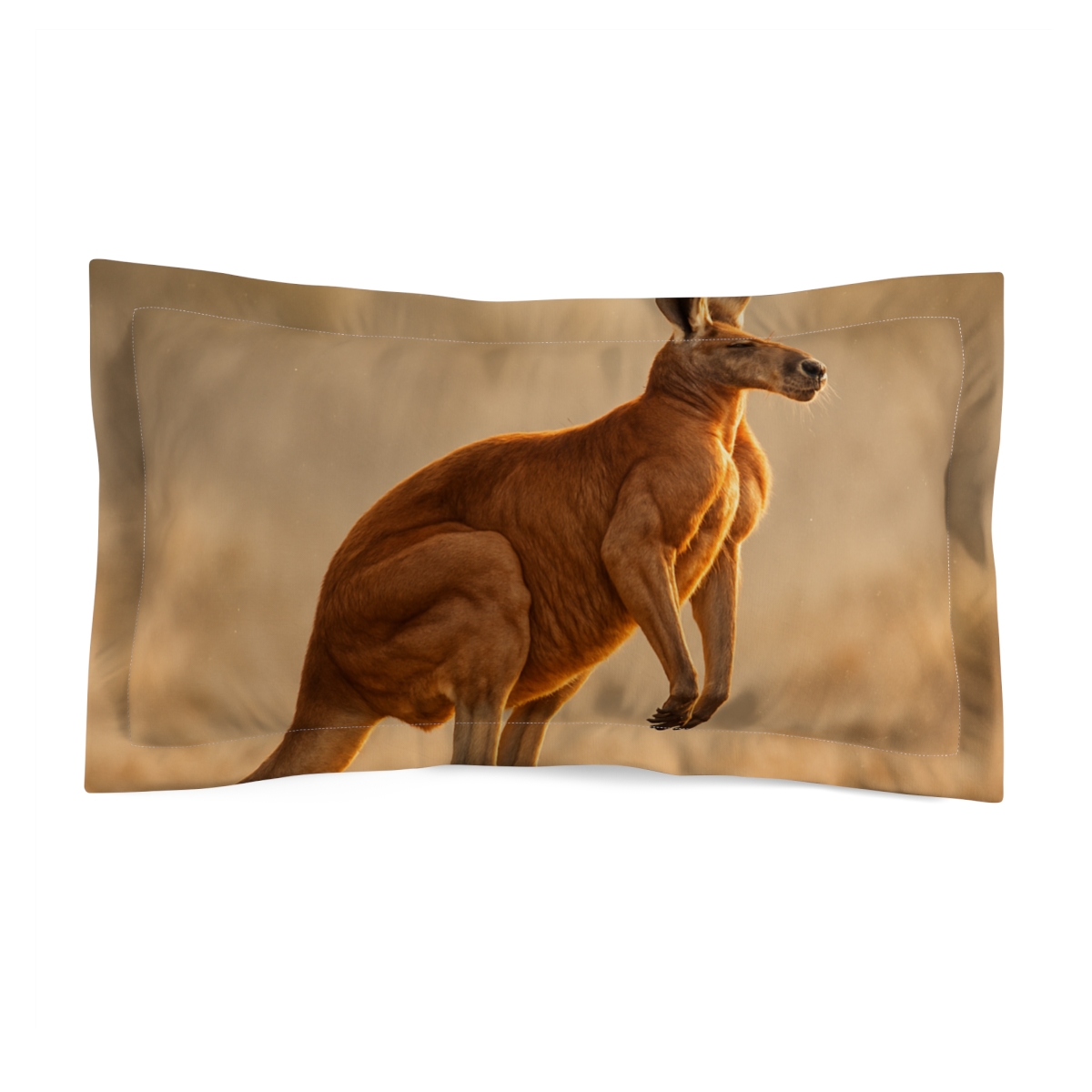 Copper Dawn Red Kangaroo personalized decorative pillows