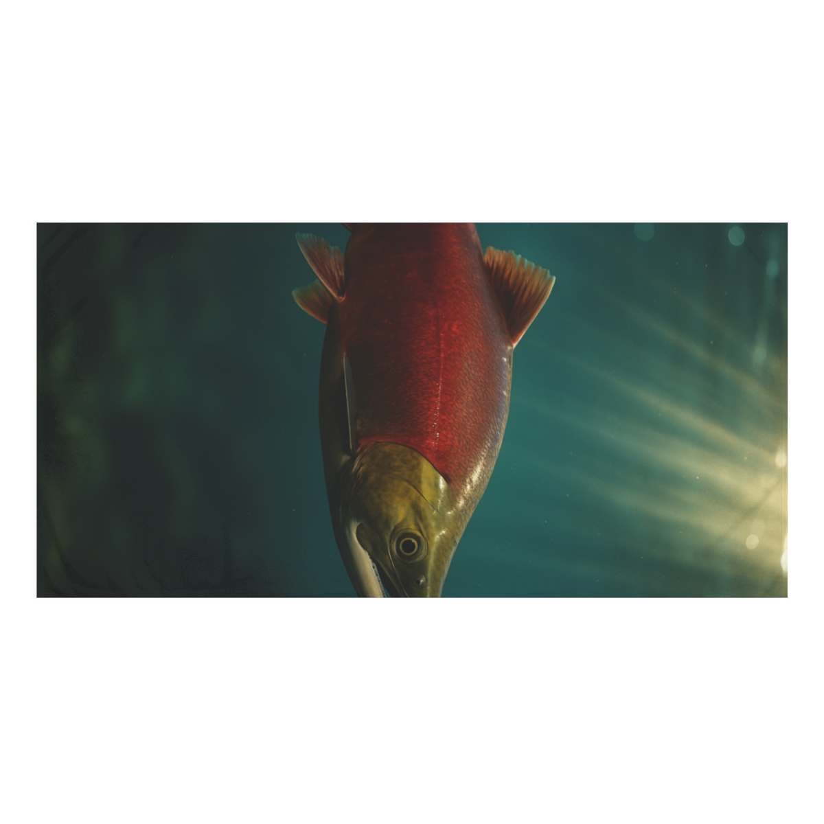 Copper Glide Sockeye Salmon soft cotton towels