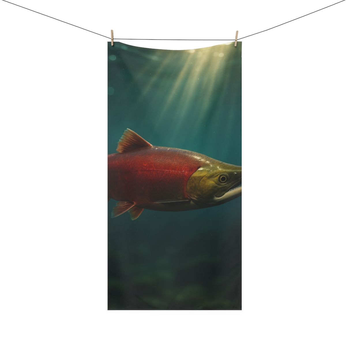 Copper Glide Sockeye Salmon soft cotton towels