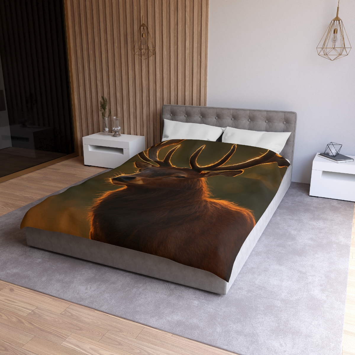 Copper Glint Red Deer stylish duvet covers