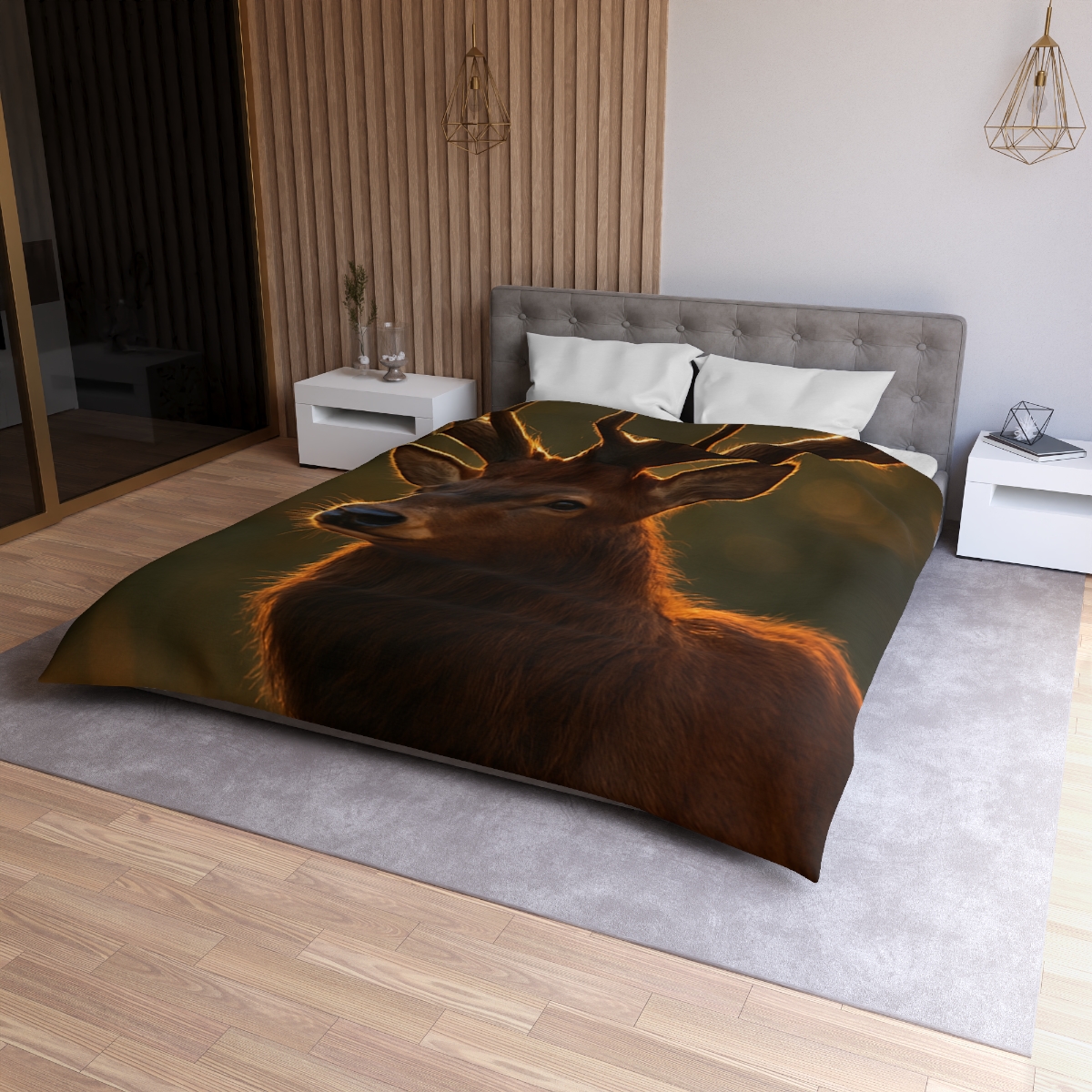 Copper Glint Red Deer stylish duvet covers