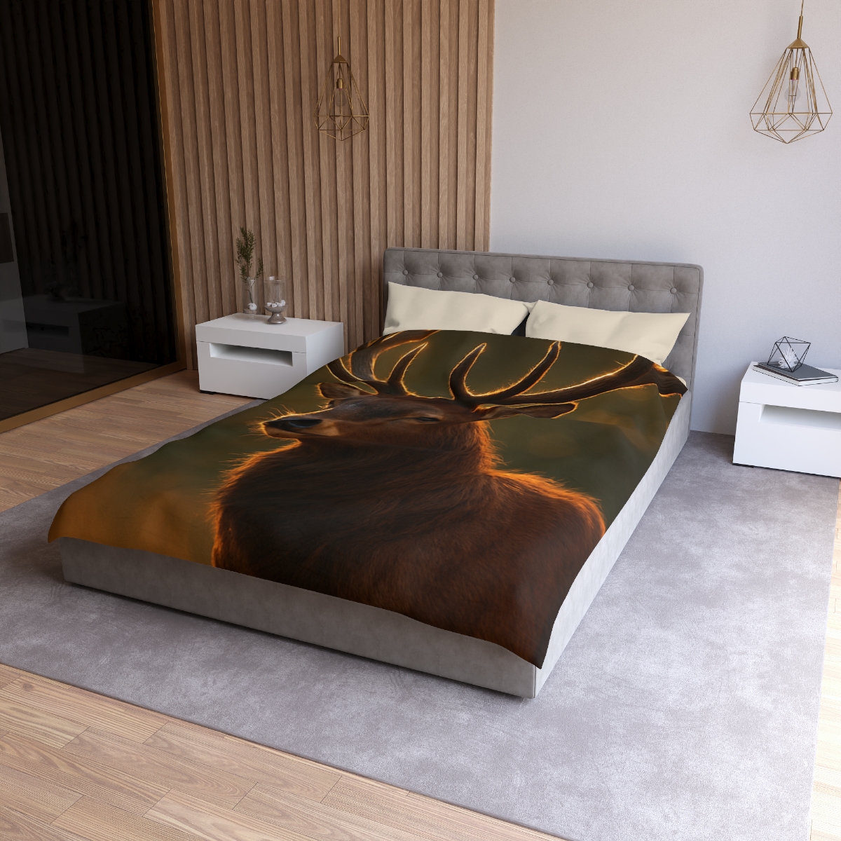 Copper Glint Red Deer stylish duvet covers