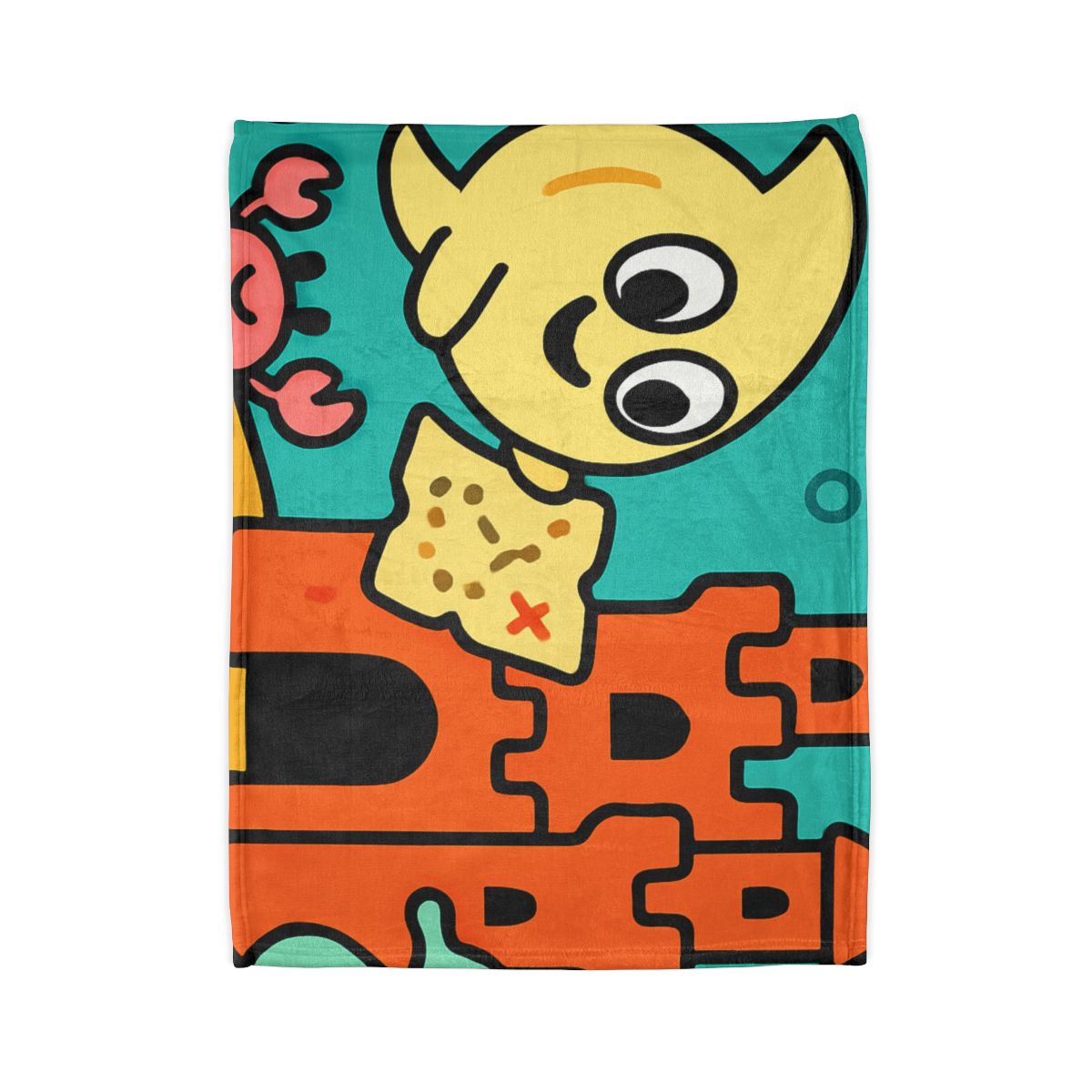 Coral Castle Map Of The Moonfish Kingdom decorative home blankets