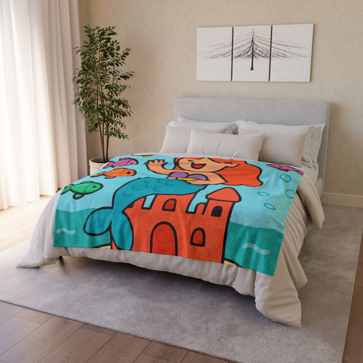 Coral Castle Mermaid warm winter blankets