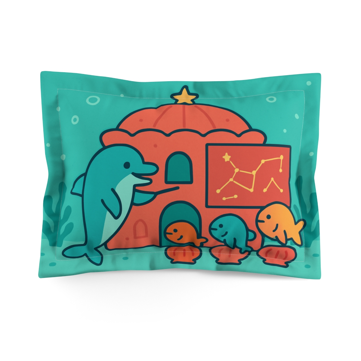 Coral Castle Planetarium Underwater unique shape pillows