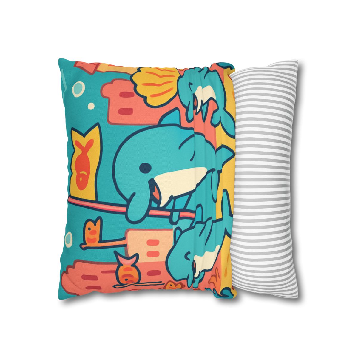 Coral City Dolphin Parade unique gift pillow cases
