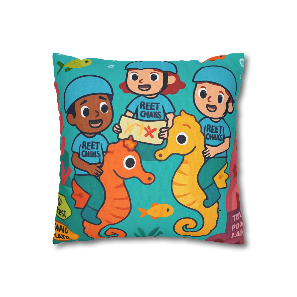 Coral City Map Of The Friendly Reef Rangers comfortable bedding pillow covers