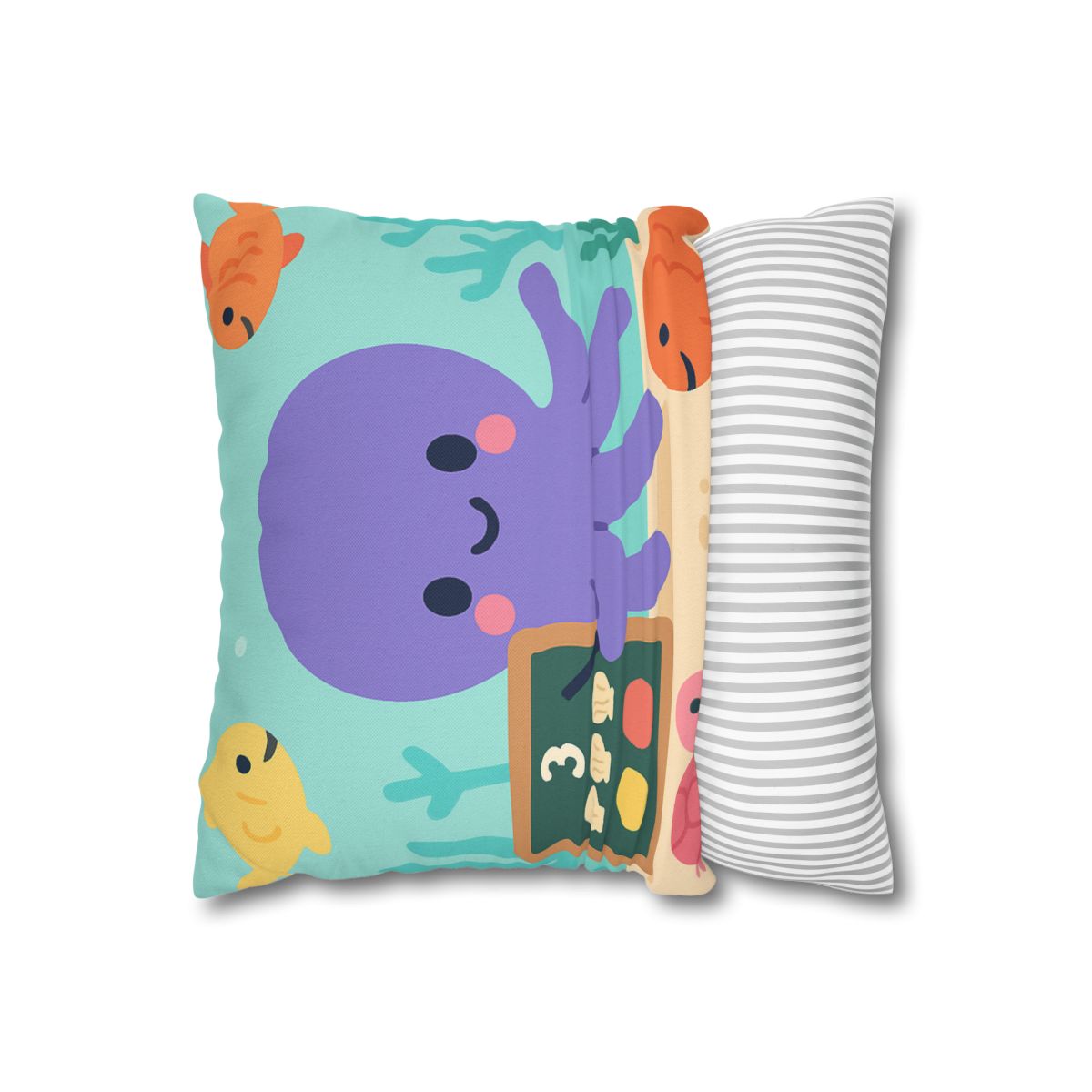 Coral Classroom Octopus custom pillow cases