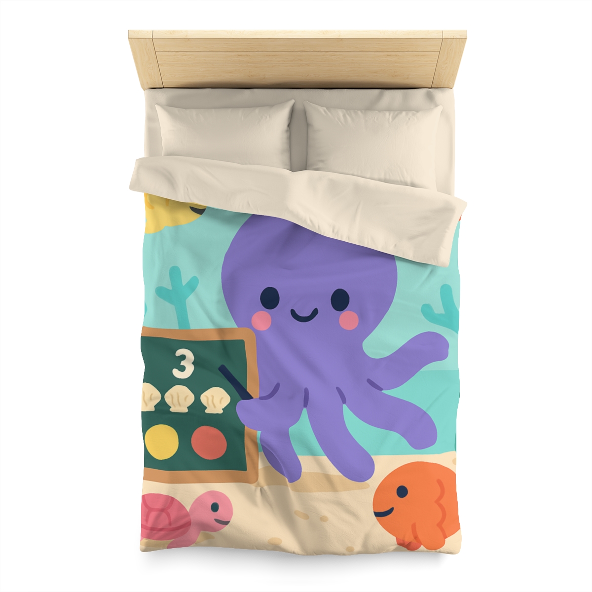 Coral Classroom Octopus duvets for gifts