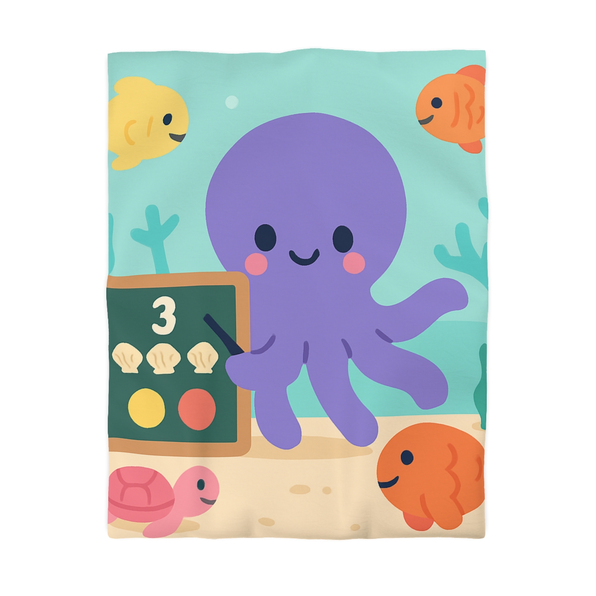 Coral Classroom Octopus duvets for gifts
