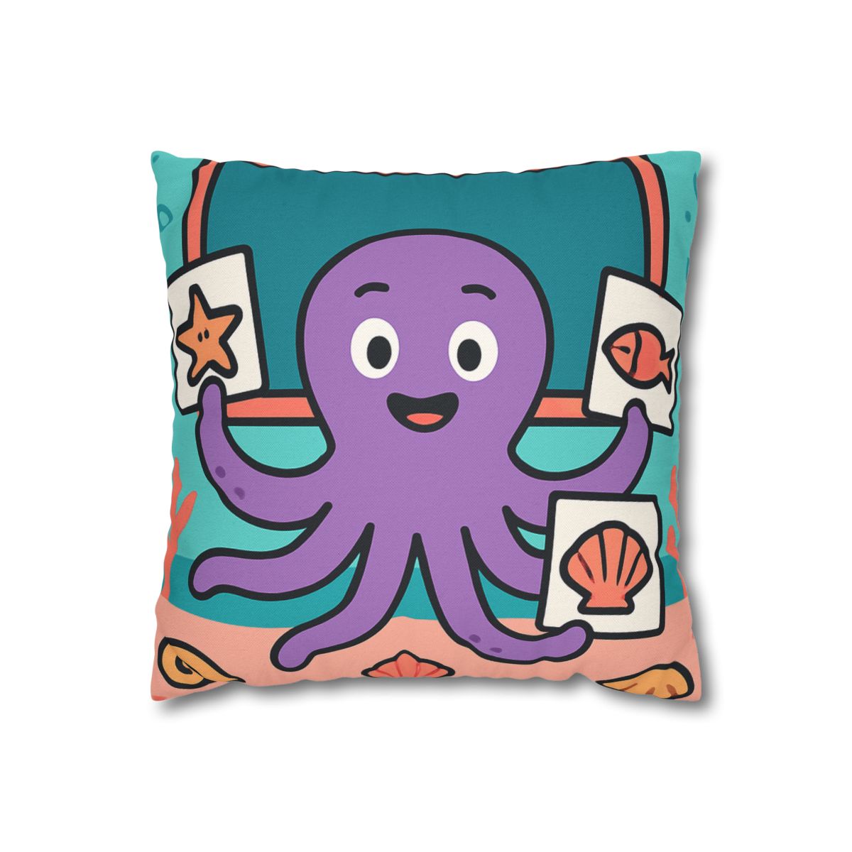 Coral Classroom Octopus comfortable bedding pillow covers