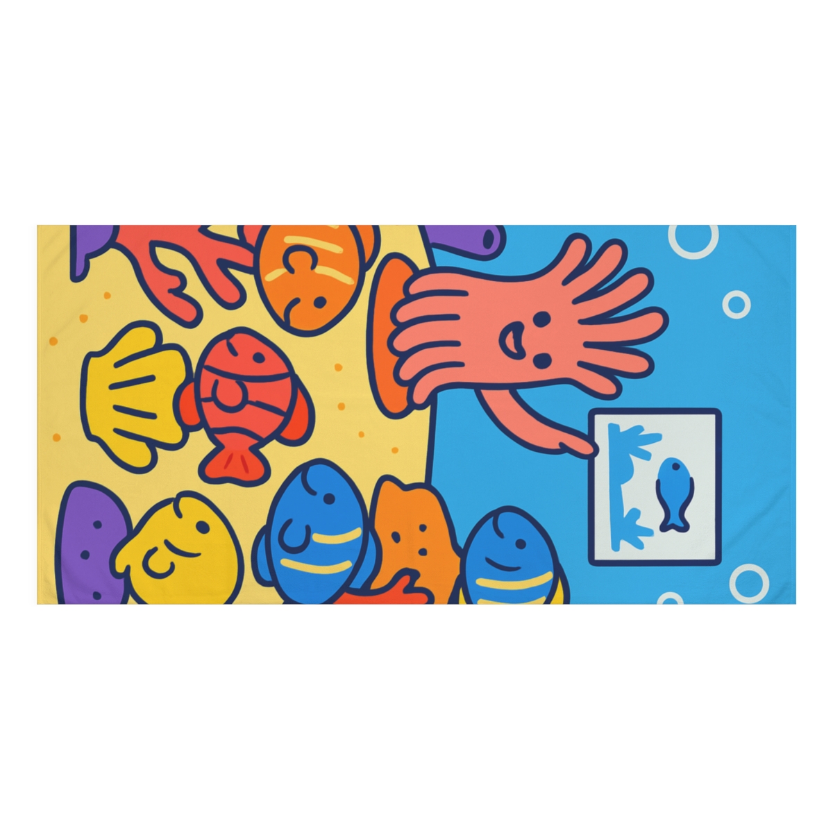 Coral Classroom Reef stylish beach towels