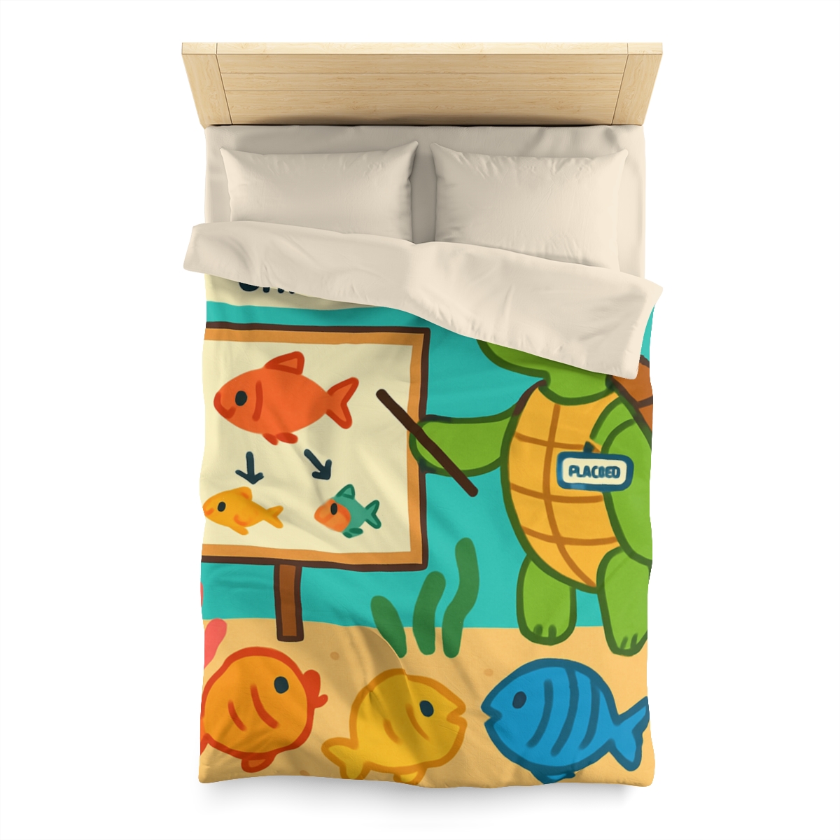 Coral Classroom Sea Turtle Guide trendy bedroom duvets