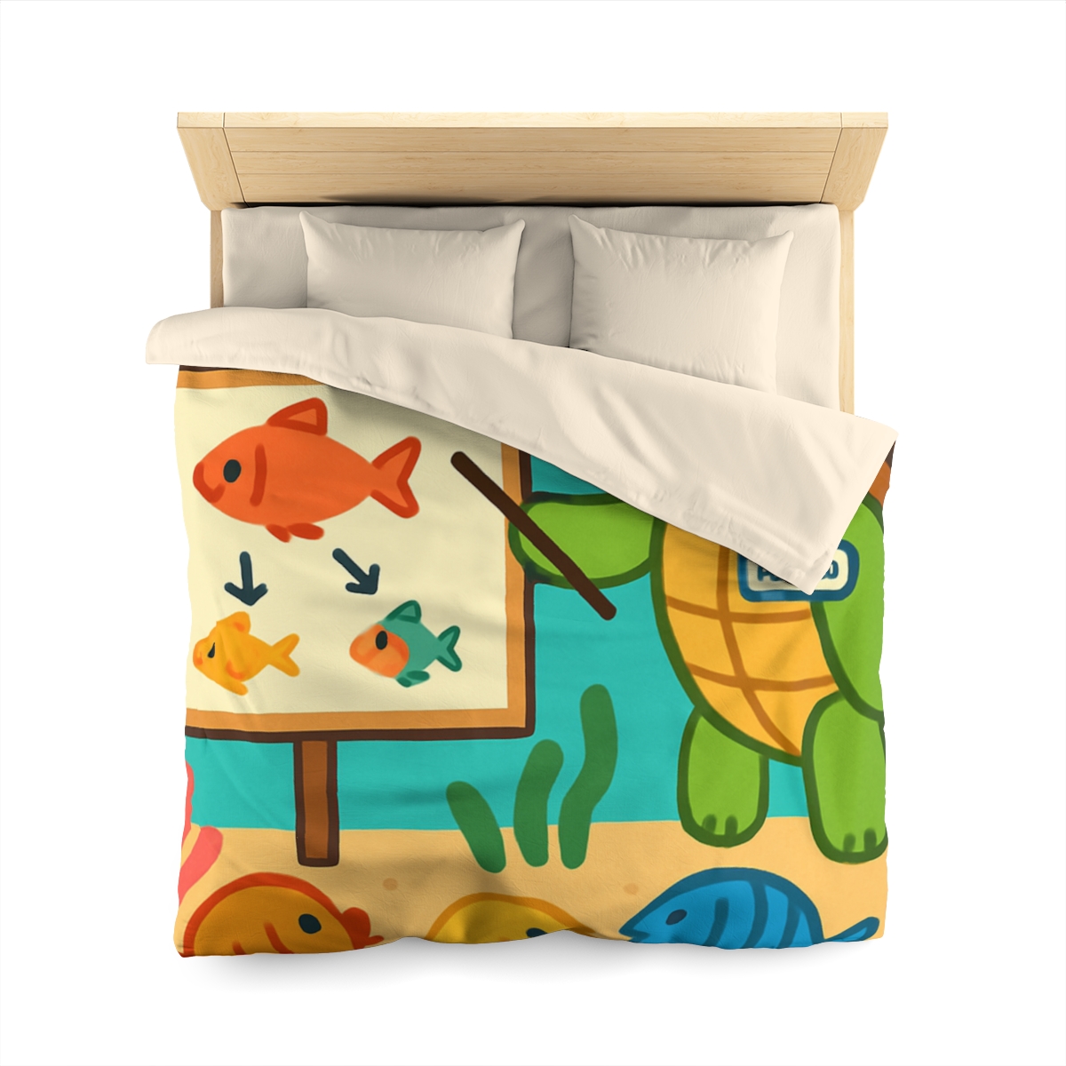 Coral Classroom Sea Turtle Guide trendy bedroom duvets