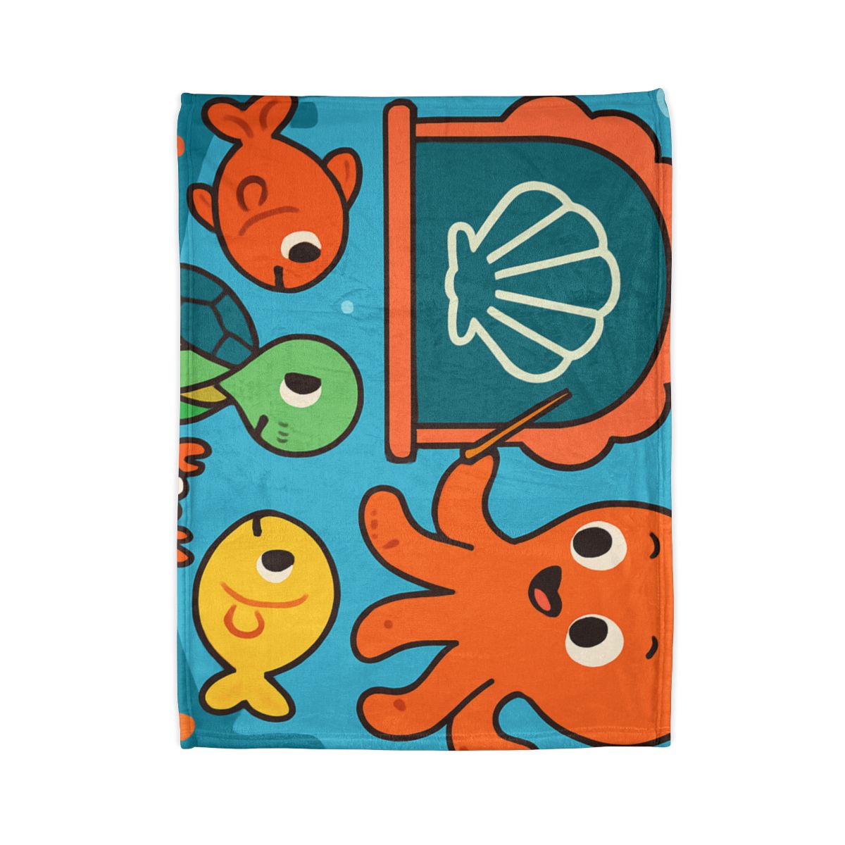 Coral Classroom Under The Sea personalized cozy blankets