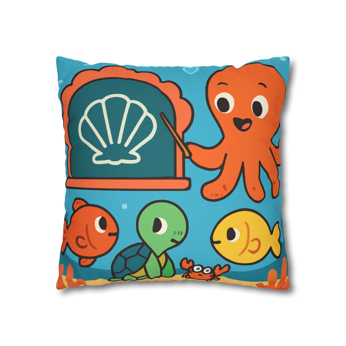 Coral Classroom Under The Sea custom pillow cases