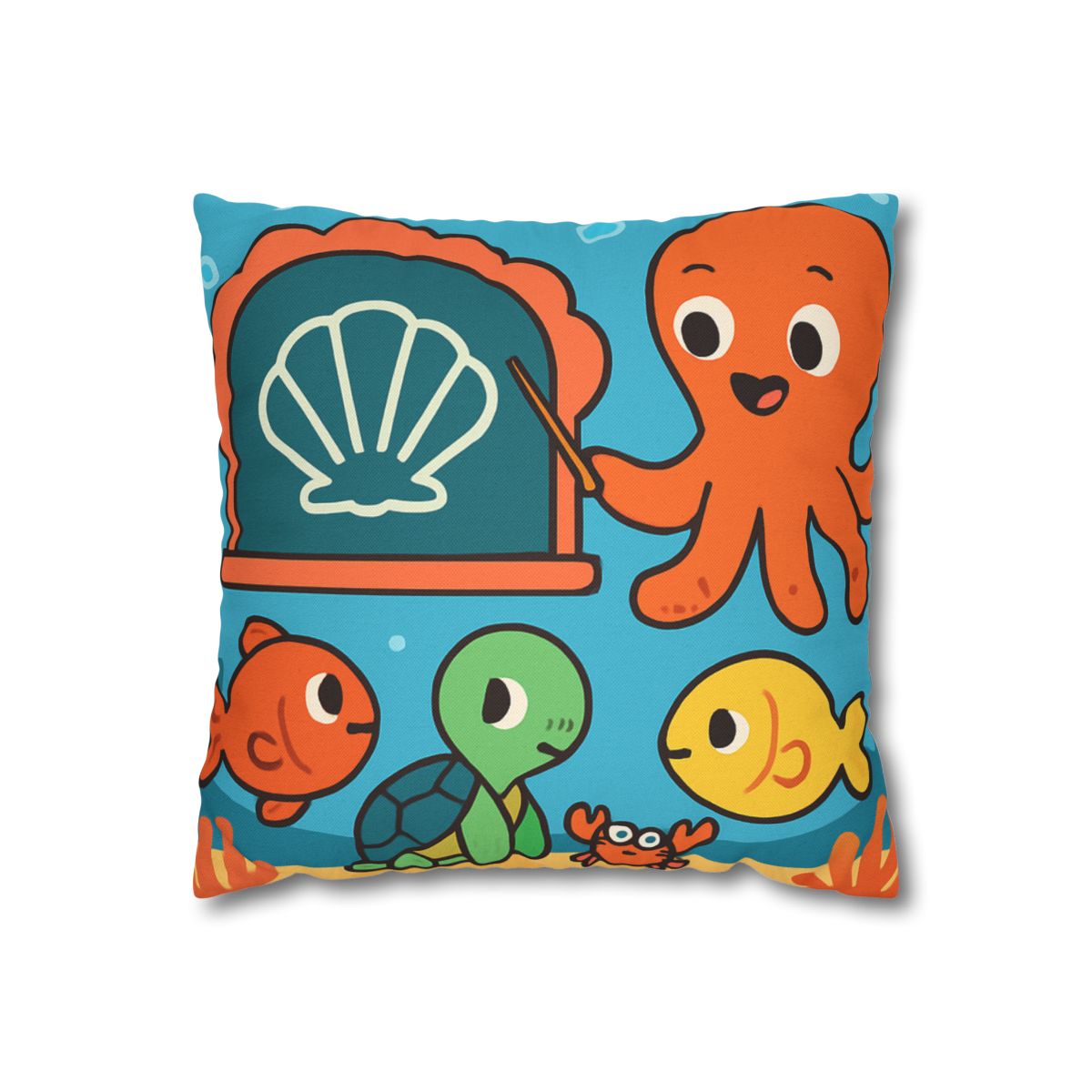 Coral Classroom Under The Sea custom pillow cases