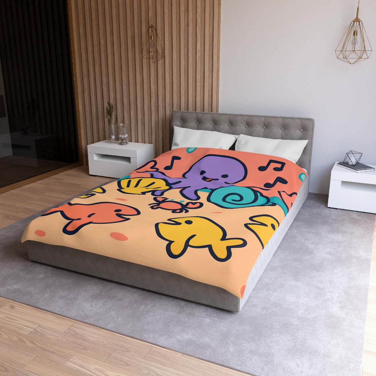 Coral Concert Undersea unique patterned duvets