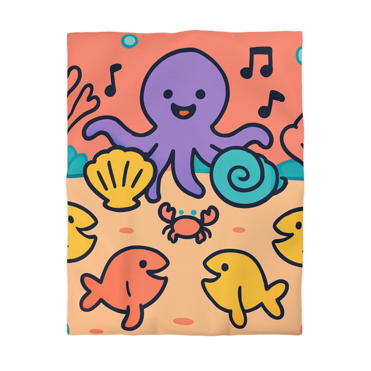 Coral Concert Undersea unique patterned duvets