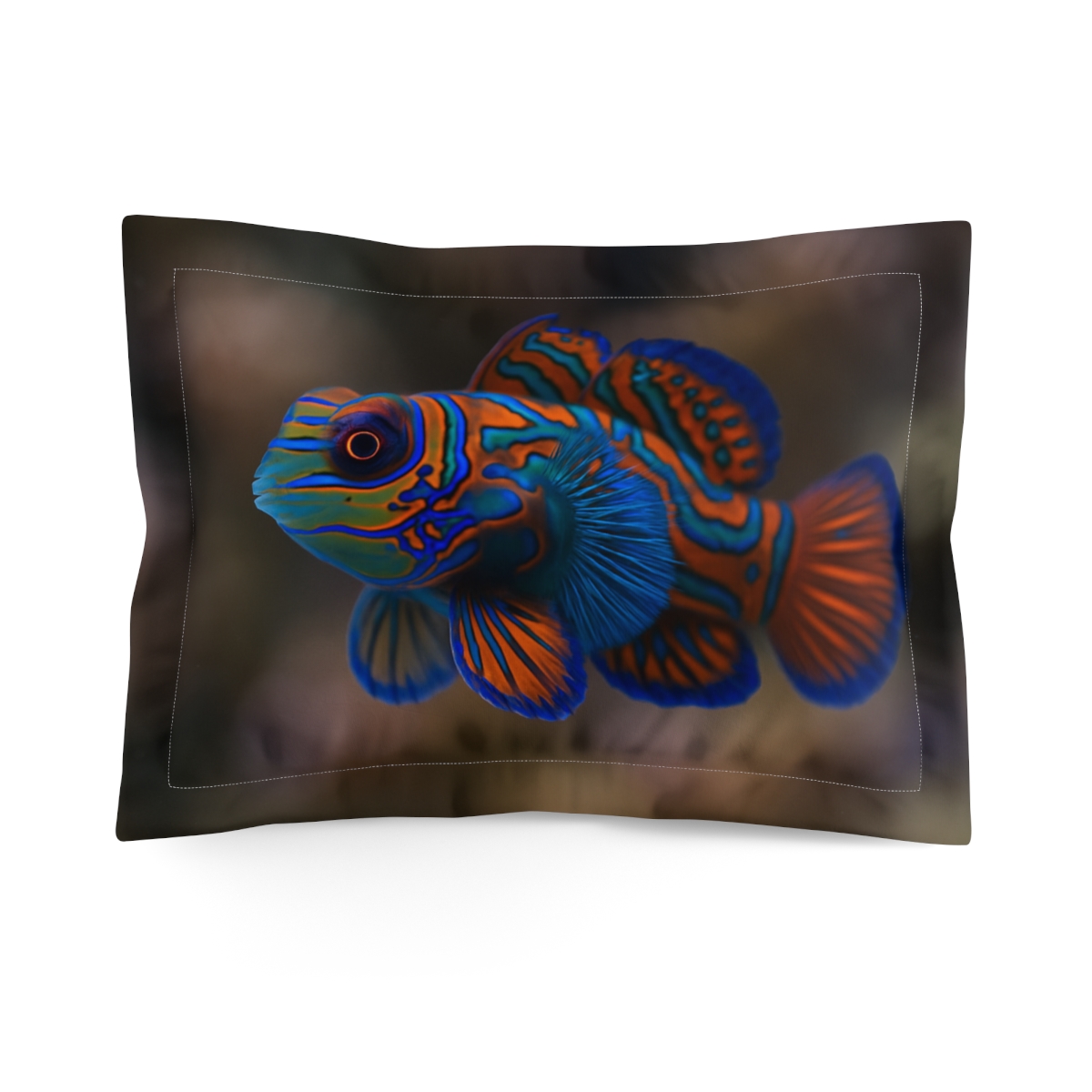 Coral Gleam Mandarinfish trendy accent pillows