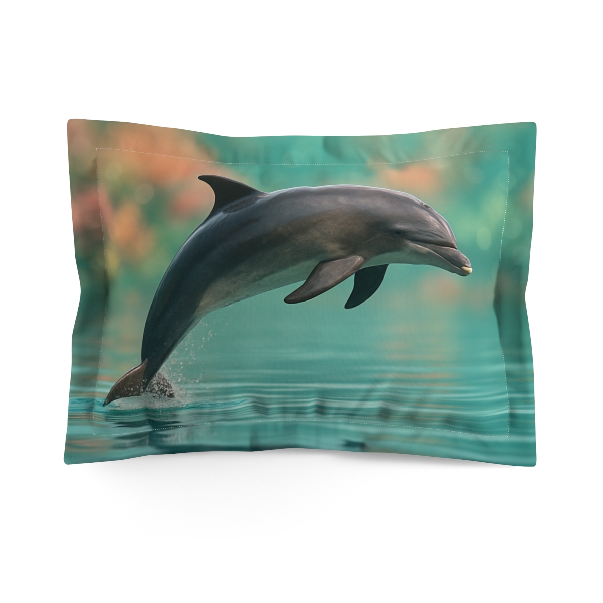 Coral Grace Dolphin custom pillows