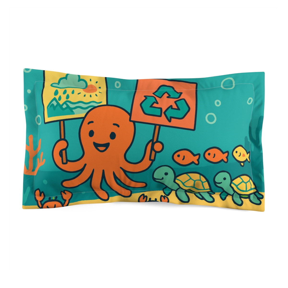 Coral Kingdom Science Parade unique shape pillows