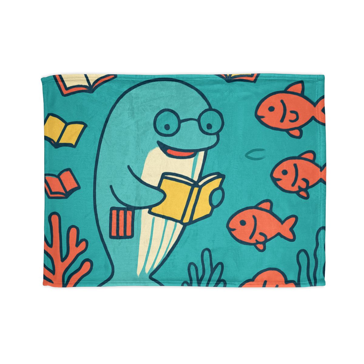 Coral Library Cruise decorative home blankets