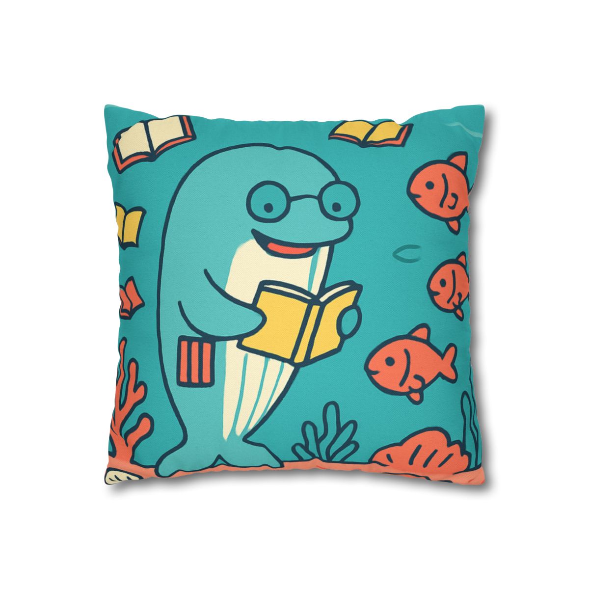 Coral Library Cruise comfortable bedding pillow covers